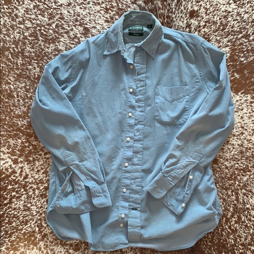 Gitman Vintage - Baby Blue Corduroy - Size L